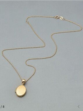 Stone and Strand 14K Yellow Gold Locket Precious Moments Necklace